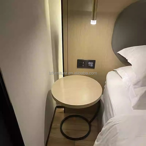 Inexpensive Hotel <b>Bedroom</b> Furniture Set Modern Bed Frame With Nightstands Coffee Table Chair & Bathroom <b>Vanity</b> For 3 Hotels - Product Image 4