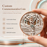 Pièce de monnaie en cuivre pur 999 de 1 oz et 5 oz, motif Ange de l'Indépendance, haute relief, couleur UV, finition proof-like, cadeau pour les amateurs de l'histoire et de la culture mexicaine