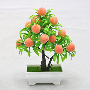 Bonsai <span class=keywords><strong>artificial</strong></span> em vaso para decoração, decoração de casa, flores artificiais, simulação retrô, planta verde, floral, suculento, enfeite de vasos - Product Image 3
