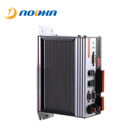 Komputer Otomasi Tertanam Tanpa Kipas NODKA J1900 J6412 2 X RS232/485 8 X RS485 8 DI 4 Relay DO Stok Tersedia