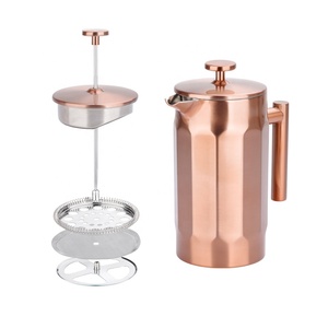 Pichet <span class=keywords><strong>à</strong></span> café isolé <span class=keywords><strong>à</strong></span> double paroi <span class=keywords><strong>Filtre</strong></span> <span class=keywords><strong>à</strong></span> presse française en acier inoxydable <span class=keywords><strong>Cafetière</strong></span> <span class=keywords><strong>à</strong></span> presse française - Product Image 2