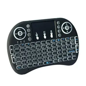 Mini-clavier sans fil i8 Air Mouse 2.4 ghz, rétroéclairage 7 pouces, avec pavé tactile, télécommande pour Android TV, X96, T95, M8S, PC, PS3