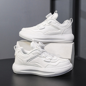 Yüksek kaliteli rahat çalışan çocuklar için spor ayakkabı beyaz spor salonu ayakkabısı bahar kış için yürüyüş için nefes hafif - Product Image 3