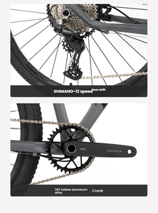 Bicicleta de Montaña de Aluminio de 12 Velocidades SUNSHINE, Cassette 11-50T, Cadena SUMC, Freno TEKTRO, Horquilla de Aire de Magnesio-Aluminio, Manubrio Recto - Product Image 6