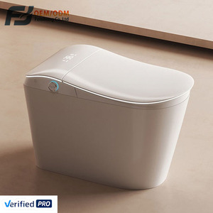 WC intelligent moderne 2026 avec ouverture/fermeture automatique, capteur <span class=keywords><strong>de</strong></span> pied, affichage numérique, siège chauffant et bidet à siphon - Product Image 1