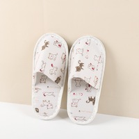 Chaussons jetables en coton et lin doux et écologiques pour enfants, équipement d'accueil pour hôtels et spas, vente en gros