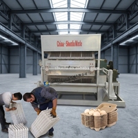 Machine de moulage de pâte à papier recyclé pour la production de boîtes à œufs, de plateaux à fruits et d'emballages en papier