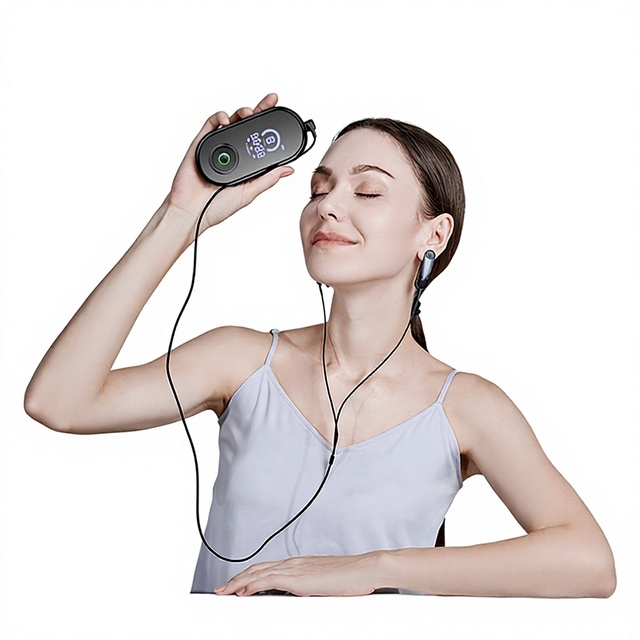 CES Sleep Aid Stimulator for Rapid Relaxation and Sleep Architecture Improvement with Drug-Free Microcurrent Technology