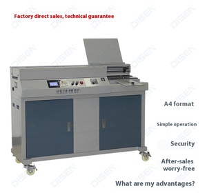 50A + Tự động không dây ba bánh nóng chảy keo A4 máy tính ràng buộc Máy cắt giấy với các thành phần cốt lõi động cơ - Product Image 2