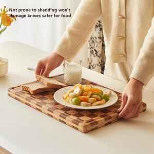 Planche à découper épaisse en bois d'acacia de qualité restaurant, planche à découper en bois de caoutchouc, planche à découper en bois de grain fin - Product Image 2