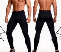 Leggings de compression pour homme, respirants, à séchage rapide, évacuant l'humidité, extensibles, pour la salle de sport, l'entraînement, la course à pied, la remise en forme