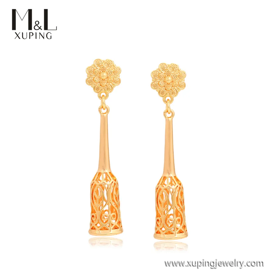 ML17290 XUPING JEWELRY ML Store Free sample bohemia Ancient design costume jewelry 18K gold color woman Drop Earring