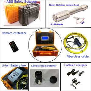 Новая система инспекции трубопроводов Witson: кабель из стекловолокна 40 м, камера 23 мм, 512 Гц CMOS, IP68, водонепроницаемая, для наружного применения, 960P - Product Image 4