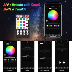 10W RGBW scintillant LED fibre optique lumière Starlight tête d'affiche Kit ciel étoilé voiture 4 mètres pour toit de voiture - Product Image 3