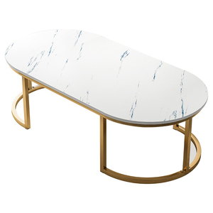 Mesa de centro para sala de estar, mueble moderno, sencillo, de doble capa, Económico - Product Image 1