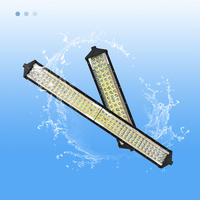 Barre lumineuse LED rouge et bleue à 5 rangées pour véhicules 4x4, accessoires routiers pour la conduite, lampe antibrouillard pour tracteur, bateau, camion, voiture