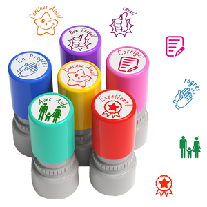 <span class=keywords><strong>Professeur</strong></span> de <span class=keywords><strong>français</strong></span> louange récompense évaluation Flash timbres dessin animé coloré en plastique utilisation de bureau - Product Image 1