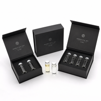 Caja de Cartón Negra Magnética Reciclable para Viales de Péptidos Individuales de 2ml y 3ml con Varias Ranuras para Empaque de Viales
