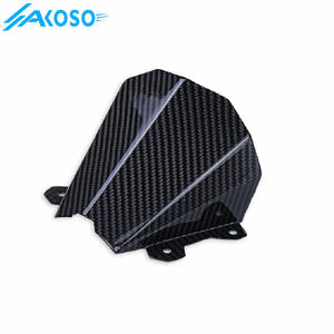 AKOSO, accesorios para motocicleta, Deflector de aire de fibra de carbono, parabrisas de carenado para <span class=keywords><strong>Yamaha</strong></span> <span class=keywords><strong>MT09</strong></span> FZ09 2021 <span class=keywords><strong>2022</strong></span> 2023 2024 - Product Image 2