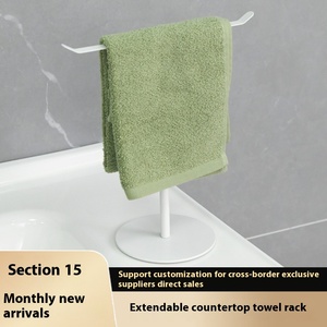 Portasciugamani mentale a forma di T a forma di verticale per uso domestico portasciugamani <span class=keywords><strong>da</strong></span> bagno in metallo resistente - Product Image 3