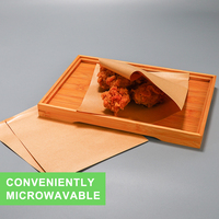 Sac en papier sulfurisé à double ouverture Emballage alimentaire à emporter triangulaire étanche à l'huile pour sandwich et pain Glassine Wax Coated