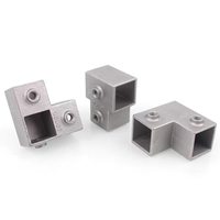 Connecteurs en aluminium de qualité meuble pour tubes carrés, résistants à la corrosion chimique, pour la construction et l'ingénierie des tuyaux