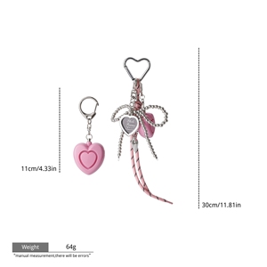 <span class=keywords><strong>2025</strong></span> mới tốt nhất bán Chic Chuỗi móc chìa khóa cung hợp thời trang cụm túi quyến rũ cho phụ nữ với báo động - Product Image 6