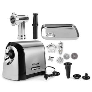 Picadora <span class=keywords><strong>de</strong></span> <span class=keywords><strong>carne</strong></span> eléctrica totalmente automática <span class=keywords><strong>de</strong></span> acero inoxidable, máquina para hacer salchichas - Product Image 1
