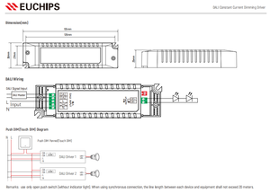 Controlador LED Dali CC Euchips EUP20D-1HMC 20W 350~700mA*1CH, Entrada 220-240VAC, Eficiencia 80%-89%, Garantía de 5 Años - Product Image 4