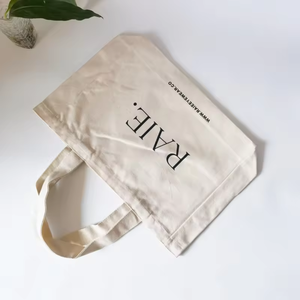 Sac fourre-tout en toile de coton écologique 12OZ avec cordon de serrage, motif lettres, grande capacité, pour mariage, plage et shopping, personnalisable avec logo - Product Image 4