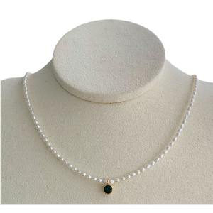 Zhuji Freshwater <b>Pearl</b> <b>Necklace</b> Xiaomi 3.5-4mm White Strong Light Extremely Micro Flaws Versatile 14k <b>Gold</b> Injection Extremely - Product Image 5