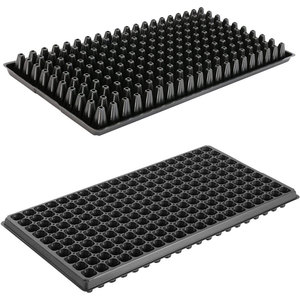 Plateau de semis carré à cellules profondes 96 105 200, plateau de semis pour serre 72 108 128 288 alvéoles, plateau de semis en plastique pour agriculture et pépinière - Product Image 1