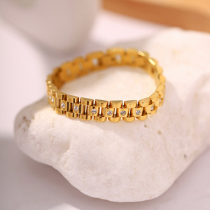Bracelet en acier inoxydable plaqué or 18 carats <span class=keywords><strong>HP</strong></span>, style INS, bracelet en acier inoxydable, bracelet de <span class=keywords><strong>montre</strong></span> - Product Image 3