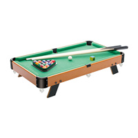 YDZC - Mesa de Billar Clásica de 30 Pulgadas, Juego de Mesa de Billar Mini de MDF con Tacos y Bolas, Juguetes Educativos para Interiores con Certificación EN71 y ASTM