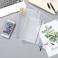 Organisateur de documents minimaliste de style nouveau, en PP mat épaissi, imprimé UV, avec clip, rechargeable, résistant à l'humidité