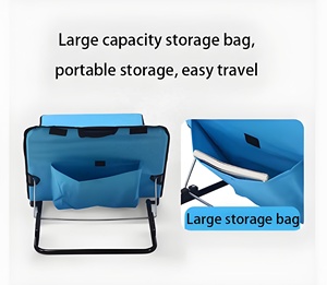 Hafif dayanıklı Modern katlanabilir güneş şezlong ayarlanabilir çok pozisyon yalan veya oturma için dış mekan mobilyası hızlı kurulum - Product Image 5