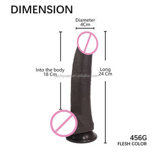 Vente en gros <span class=keywords><strong>femme</strong></span> <span class=keywords><strong>mature</strong></span> couleur chocolat 20CM pénis artificiel réaliste épais grand <span class=keywords><strong>gode</strong></span> naturel jouet sexuel adulte godes vibrants - Product Image 6