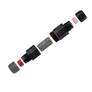 Connecteur rapide, bloc de bornes étanche, adaptateur de câblage européen à brancher, 0.08-4mm, ABS, pour utilisation en extérieur - Product Image 1
