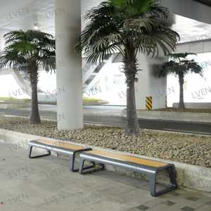 Banco público de acero inoxidable para sentarse, banquete comercial, silla larga, banco de calle, asiento, muebles de paisaje, uso interior y exterior - Product Image 2