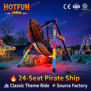 Barco Pirata Vikingo de Acero y FRP con 24/32 Asientos, Sin Base, para Parques de Atracciones y Carnavales - Product Image 1