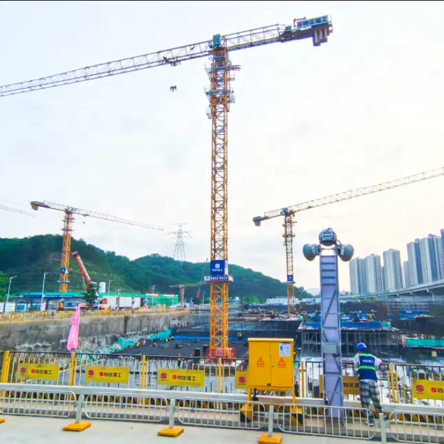 Self Erecting And China Luffing Tower Crane For Construction