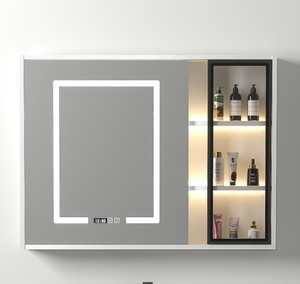 <span class=keywords><strong>Meuble</strong></span>-lavabo <span class=keywords><strong>de</strong></span> <span class=keywords><strong>salle</strong></span> <span class=keywords><strong>de</strong></span> <span class=keywords><strong>bain</strong></span> en PVC au design moderne <span class=keywords><strong>avec</strong></span> miroir, résistant à l'eau, pour usage domestique, <span class=keywords><strong>avec</strong></span> vasque en céramique – Vente en gros <span class=keywords><strong>de</strong></span> meubles-lavabos - Product Image 3