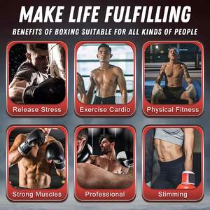 Bola de Entrenamiento de Boxeo Profesional, Resistente y Autónoma, de 100 lb, Rellena de Acero, PU, PVC y EPE, con Rotación de <span class=keywords><strong>360</strong></span> Grados - Product Image 5