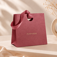 Boîte d'emballage de bijoux de luxe rose nacré avec logo personnalisé, tiroir coulissant, poignée en ruban et ensemble de sacs cadeaux – Vente en gros