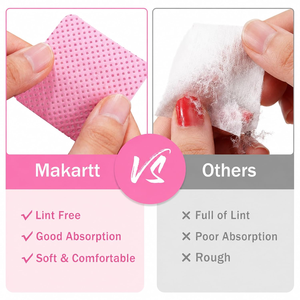 Lint Free Square Non Woven Cotton Pads Disposable Cleaning Wipes For <b>Nail</b> Polish Remover <b>Nail</b> <b>Extension</b> Glue Eyelash Adhesive No - Product Image 3