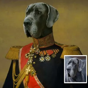100% peinture à la main peinture à l'huile personnalisée portrait de chat Royal personnalisé Portrait d'animal de compagnie chien Portrait peinture de photo cadeau commémoratif