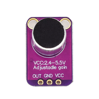 Módulo amplificador de micrófono Electret GY-MAX4466, preamplificador de sensor de sonido de alta ganancia y bajo ruido para Arduino Raspberry Pi
