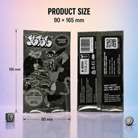 Pochette personnalisée imprimée pour cartes de jeu, emballage booster haute barrière, sac d'emballage personnalisé pour cartes
