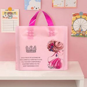 Recyclable PE <b>Plastic</b> Shopping Bags for Clothing Shoes & Socks-Custom Logo Printing Wholesale Packaging - Product Image 4