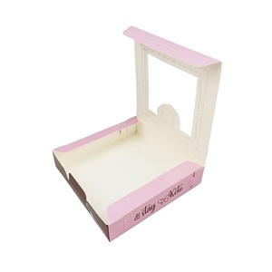 Tùy Chỉnh In Ấn Bánh Donut Lấy Đi Hộp Giấy Ngọt Với Cửa Sổ Nhựa - Product Image 5